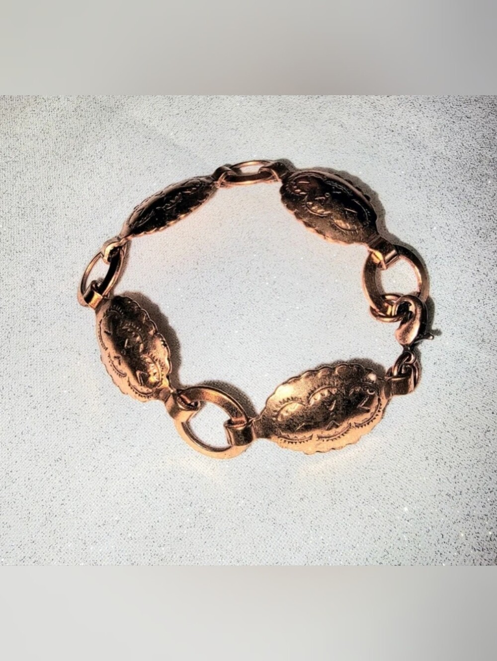 Vintage Southwestern Concho Medallion Bracelet